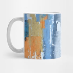 Modern strong abstract textures in colored paintbrushes Mug